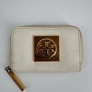 Tory Burch White Wallet Card Holder